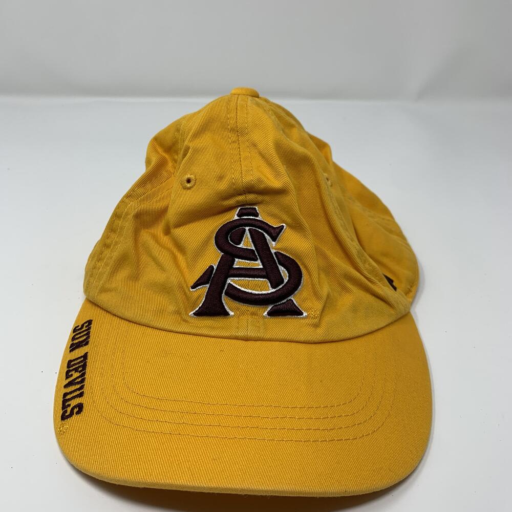 Arizona State Sun Devils Hat Mens One Size Yellow NCAA Baseball Russell Athletic